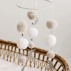 TISU Uro pom pom, beige-Børn Uroer