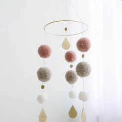 TISU Uro pom pom, lyserød-Børn Uroer