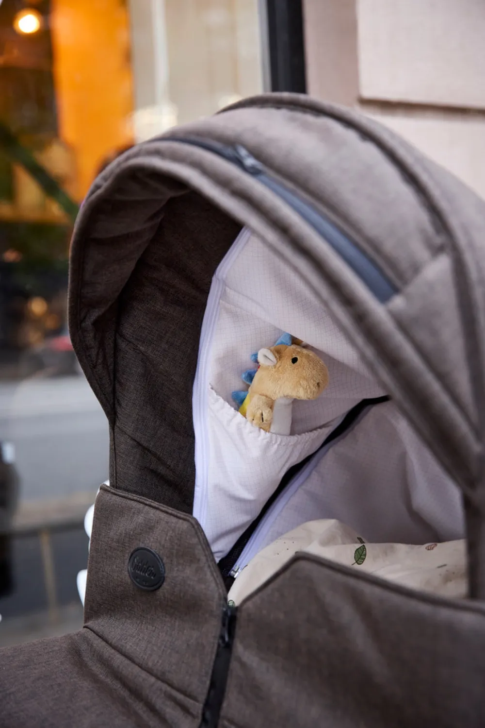 Odder Vida - Dark brown- Barnevogne Med Langt Liggemål