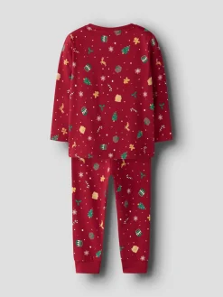 NAME IT Vismas nattøj - Jester red- Juletøj|Nattøj & Natkjoler