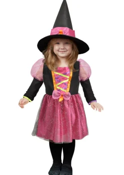 CIAO Witchy kostume - ROSA/SORT- Kostumer|Udklædning