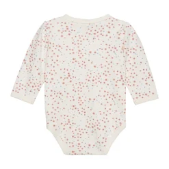 Fixoni Wrap body ls - Misty rose- Bodystocking M. Skrålukning|Præmatur Tøj