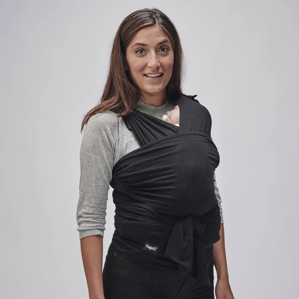 Najell Wrap S - charcoal black- Bæreseler & Vikler