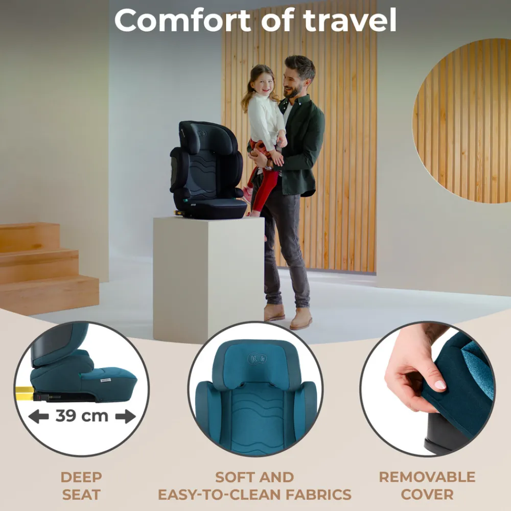 Kinderkraft XPAND 2 i-Size - harbor blue- Autostole 100-150 Cm (4-12 År)