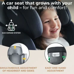 Kinderkraft XPAND 2 i-Size - rocket grey- Autostole 100-150 Cm (4-12 År)