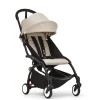 Stokke® YOYO³ Klapvogn - Bonpoint beige på sort stel- Rejseklapvogne