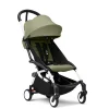 Stokke® YOYO³ Klapvogn - olive på hvidt stel- Rejseklapvogne