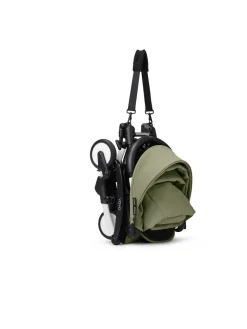 Stokke® YOYO³ Klapvogn - olive på hvidt stel- Rejseklapvogne