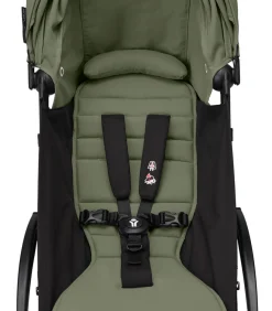 Stokke® YOYO³ Klapvogn - olive på hvidt stel- Rejseklapvogne