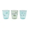 Done By Deer Yummy mini glas 3 stk. Happy clouds Grøn- Service